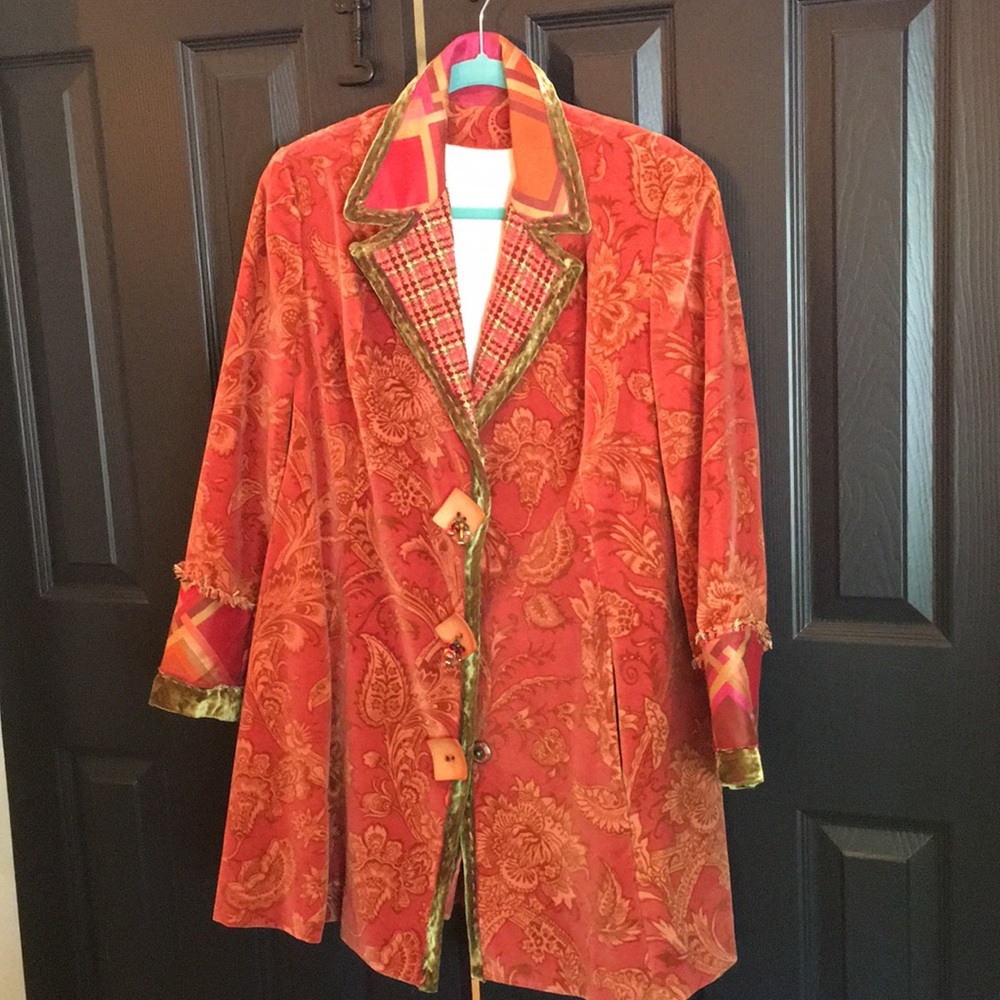 Custom made velveteen coat
